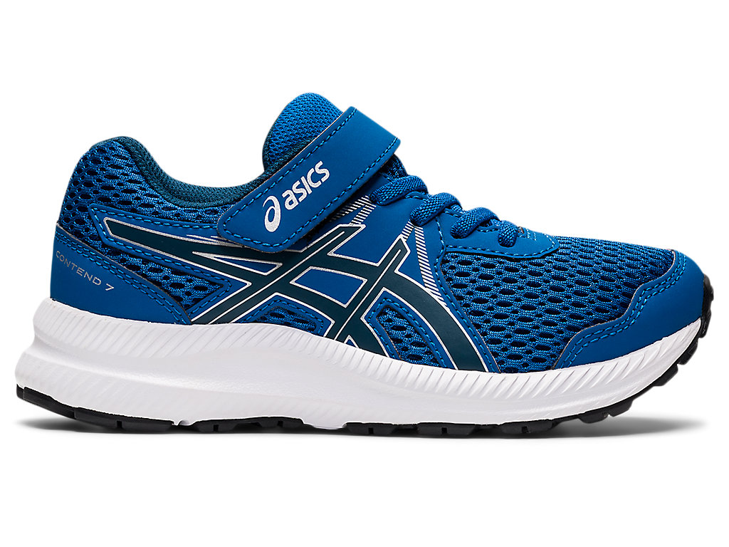 Kids' Asics Contend 7 Pre-School Running Shoes Blue | 3297-ZAVCI