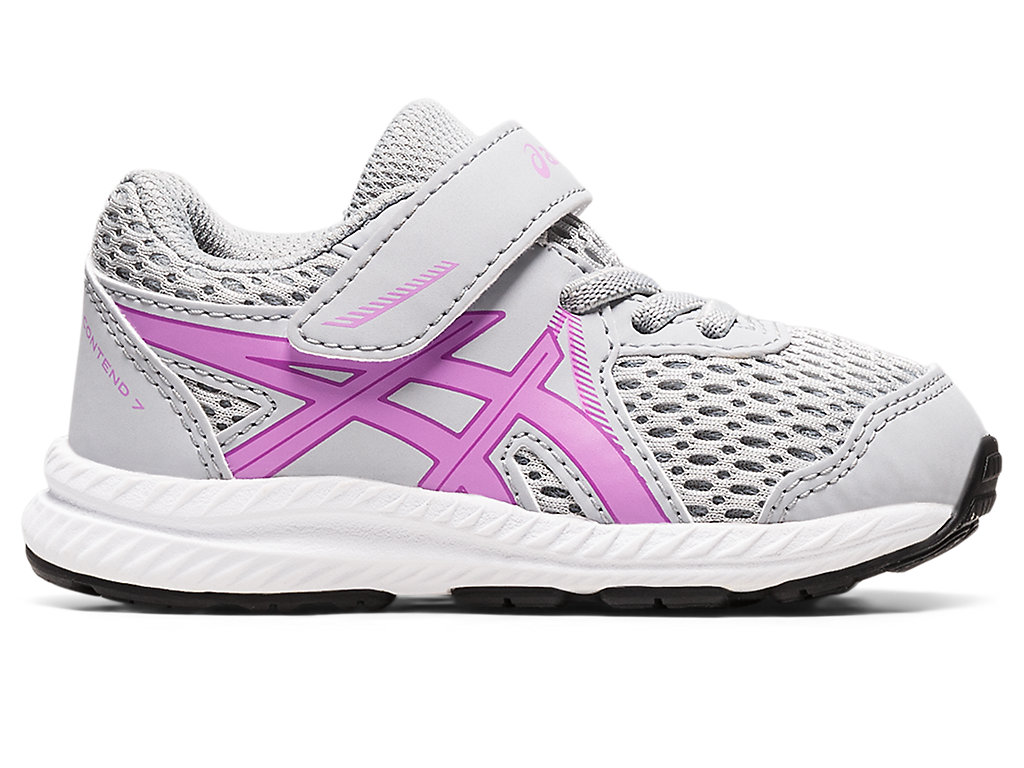 Kids' Asics Contend 7 Toddler Size Running Shoes Grey / Lavender | 0394-SDNYW