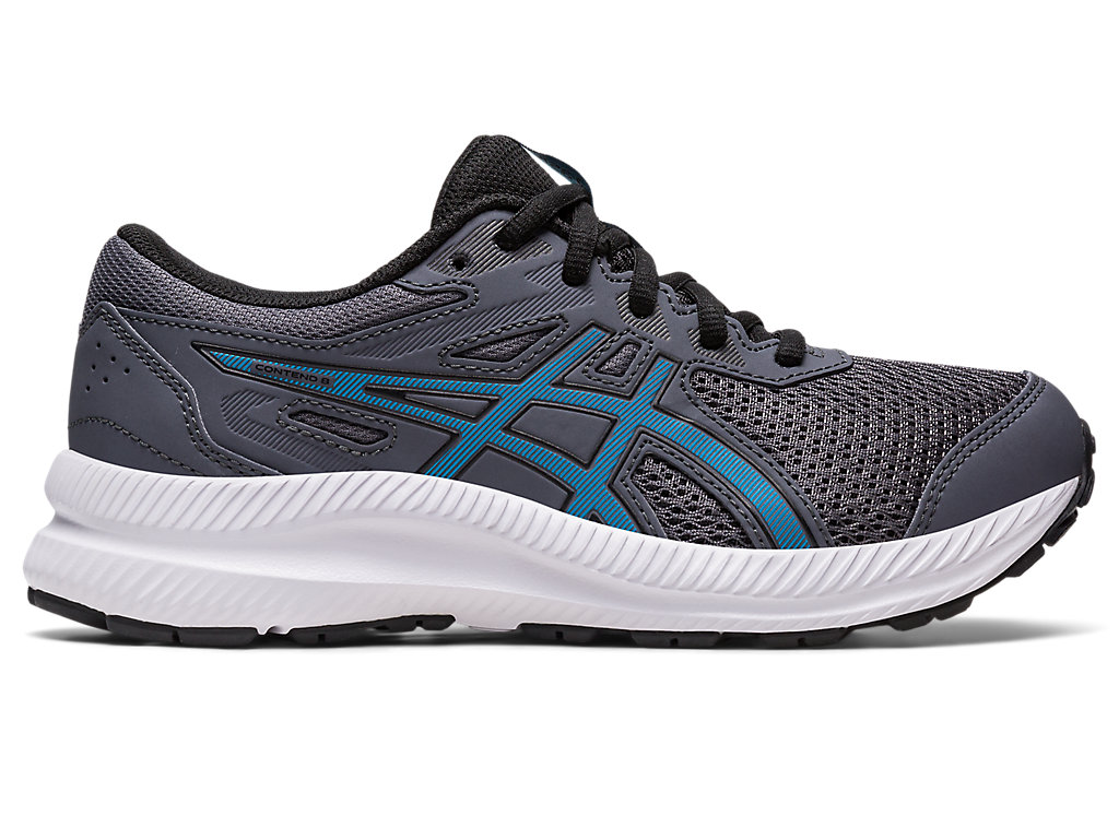 Kids' Asics Contend 8 Grade School Running Shoes Grey / Blue | 8459-DZHMC