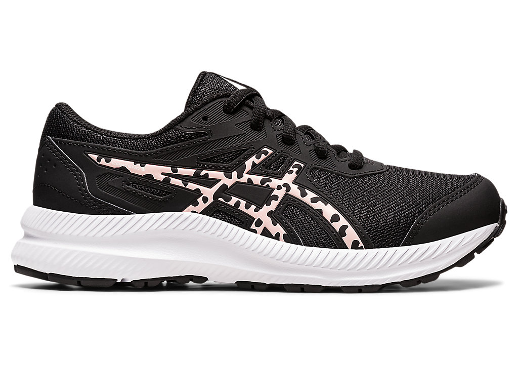 Kids' Asics Contend 8 Grade Scool Running Shoes Black / Rose | 7146-DGSJU