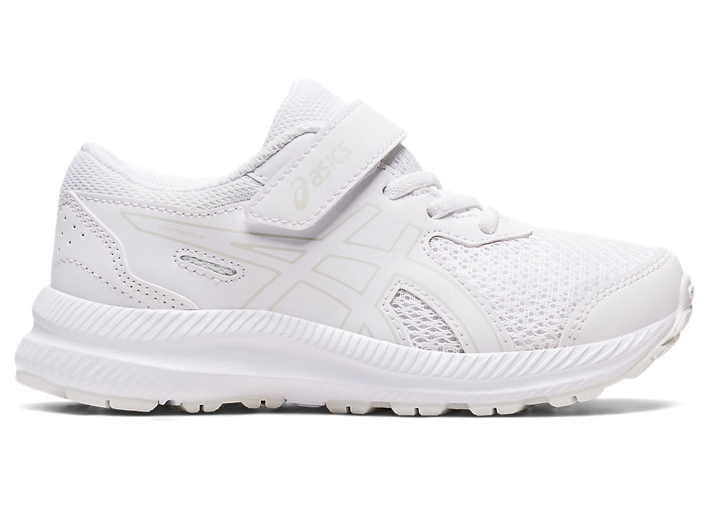 Kids' Asics Contend 8 Pre-School Running Shoes White / White | 2348-TSZRP