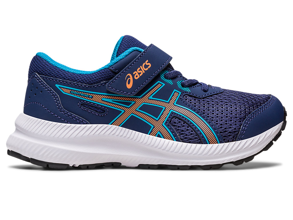 Kids' Asics Contend 8 Pre-School Running Shoes Indigo Blue / Orange Coral | 2853-GAMFB