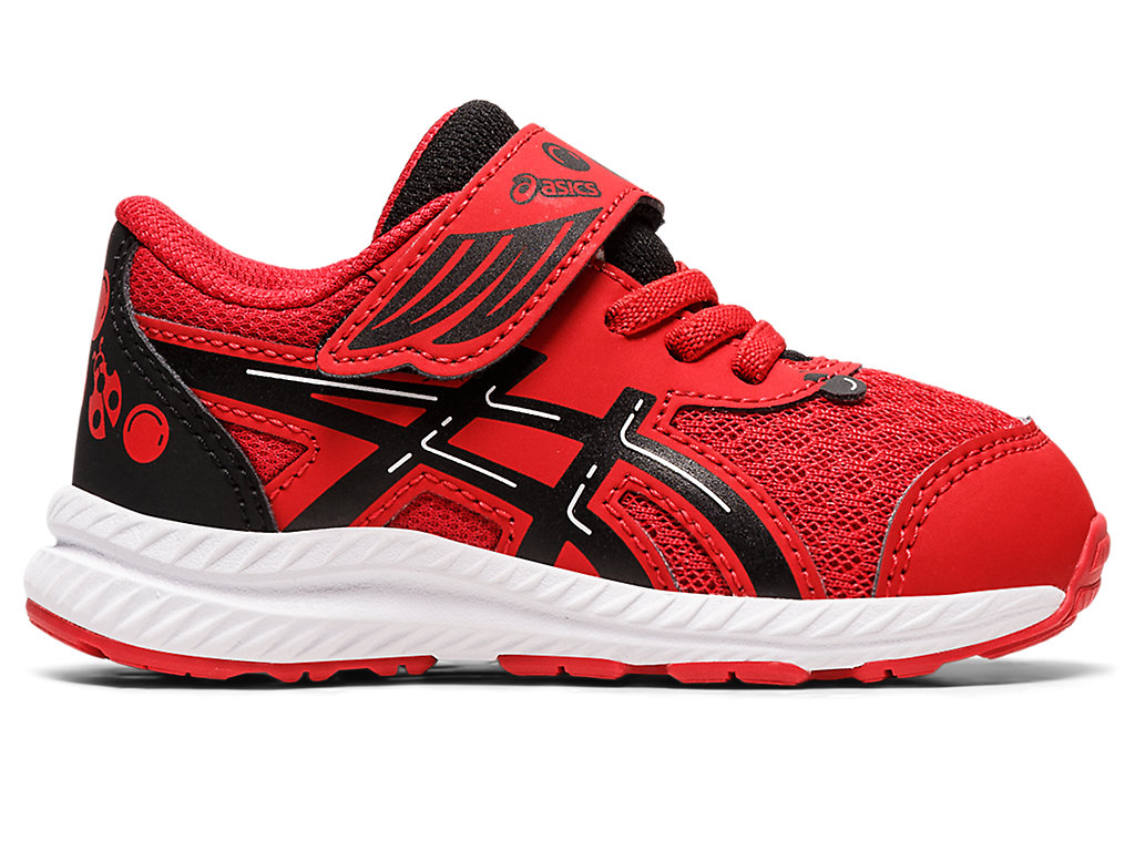 Kids' Asics Contend 8 Toddler Size School Yard Running Shoes Red / Black | 3045-CTYJO