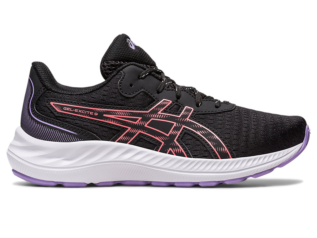 Kids' Asics Gel-Excite 9 Grade School Running Shoes Black | 5987-TCRZI