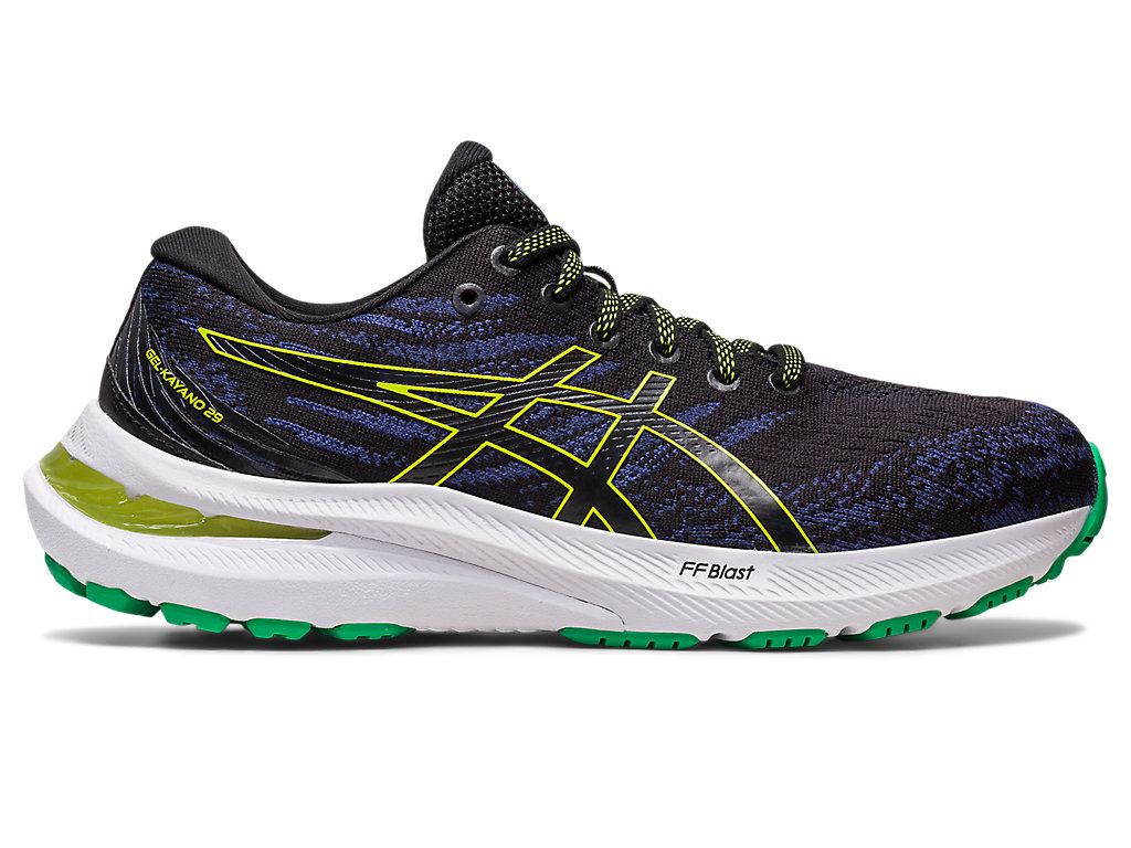 Kids' Asics Gel-Kayano 29 Grade School Running Shoes Black / Light Green | 9257-HLZFO