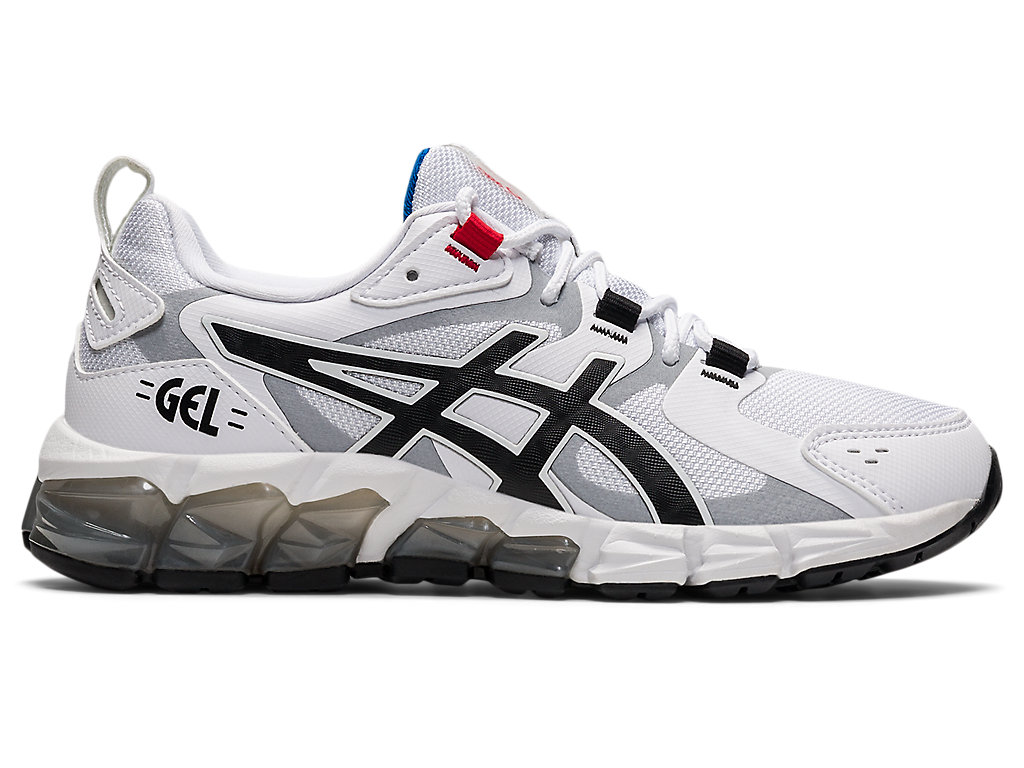 Kids' Asics Gel-Quantum 180 6 Grade School Sneakers White / Black | 0897-BIXCD