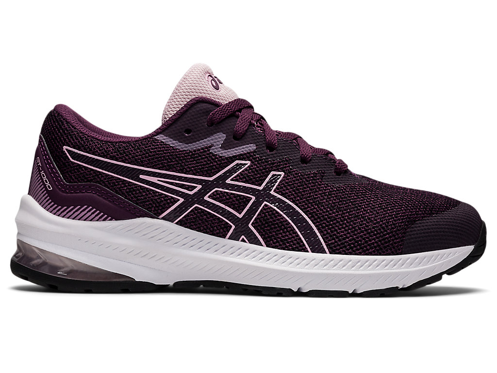 Kids' Asics Gt-1000 11 Grade School Running Shoes Deep Purple / Rose | 6712-GNQWB