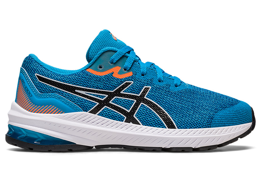 Kids' Asics Gt-1000 11 Grade School Running Shoes Blue / Black | 8217-RXWOV