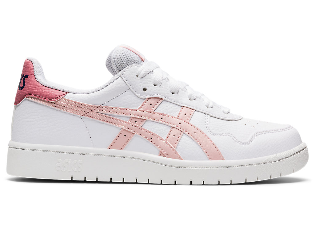 Kids' Asics Japan S Grade School Sneakers White / Coral | 7103-FQLDT