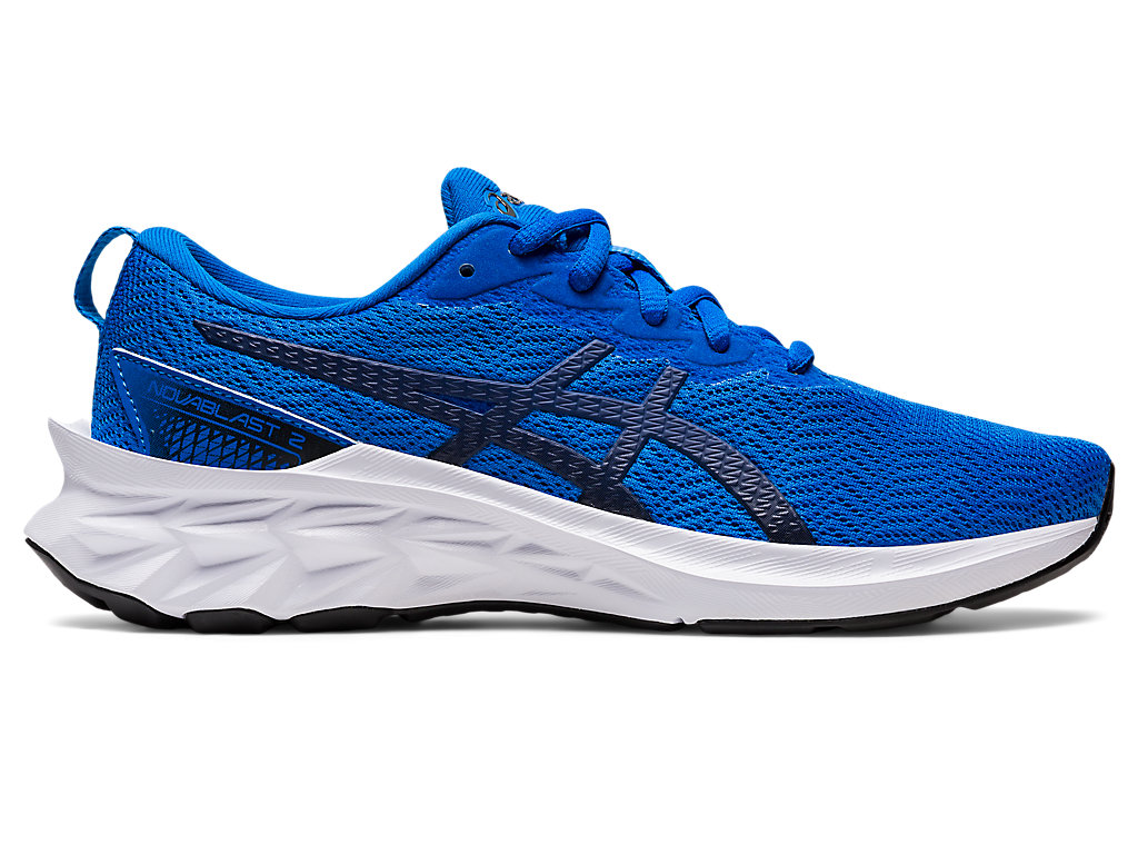 Kids' Asics Novablast 2 Grade School Running Shoes Blue / Deep | 9463-OZSRE