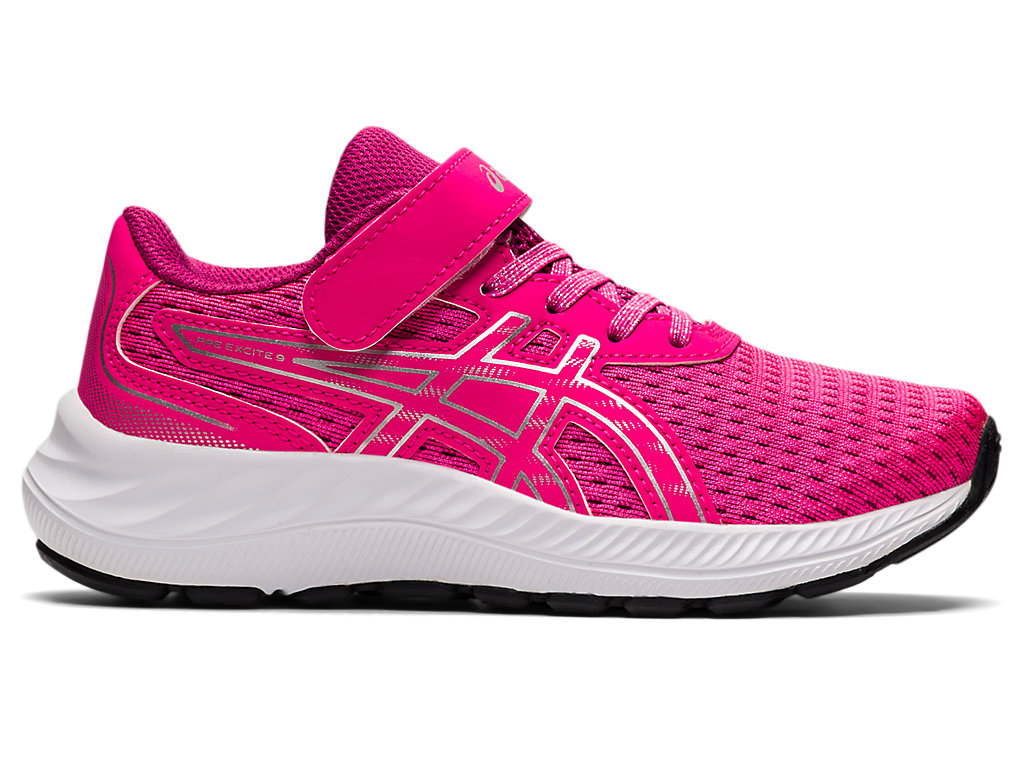 Kids' Asics Pre Excite 9 Pre-School Running Shoes Pink / Silver | 1932-MCETF