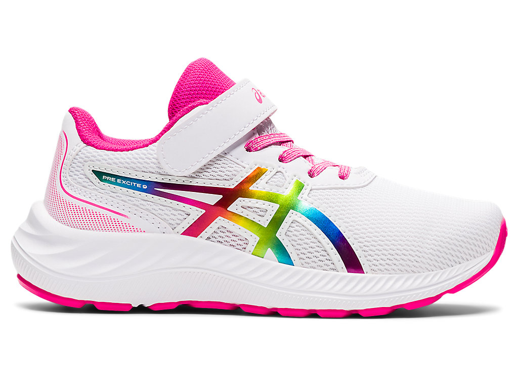 Kids' Asics Pre Excite 9 Pre-School Running Shoes White / Pink | 8135-JRPLC