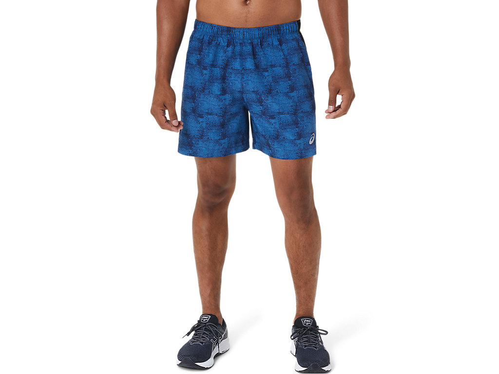 Men's Asics 5in Pr Lyte Shorts Blue / Black | 4869-IDWEH