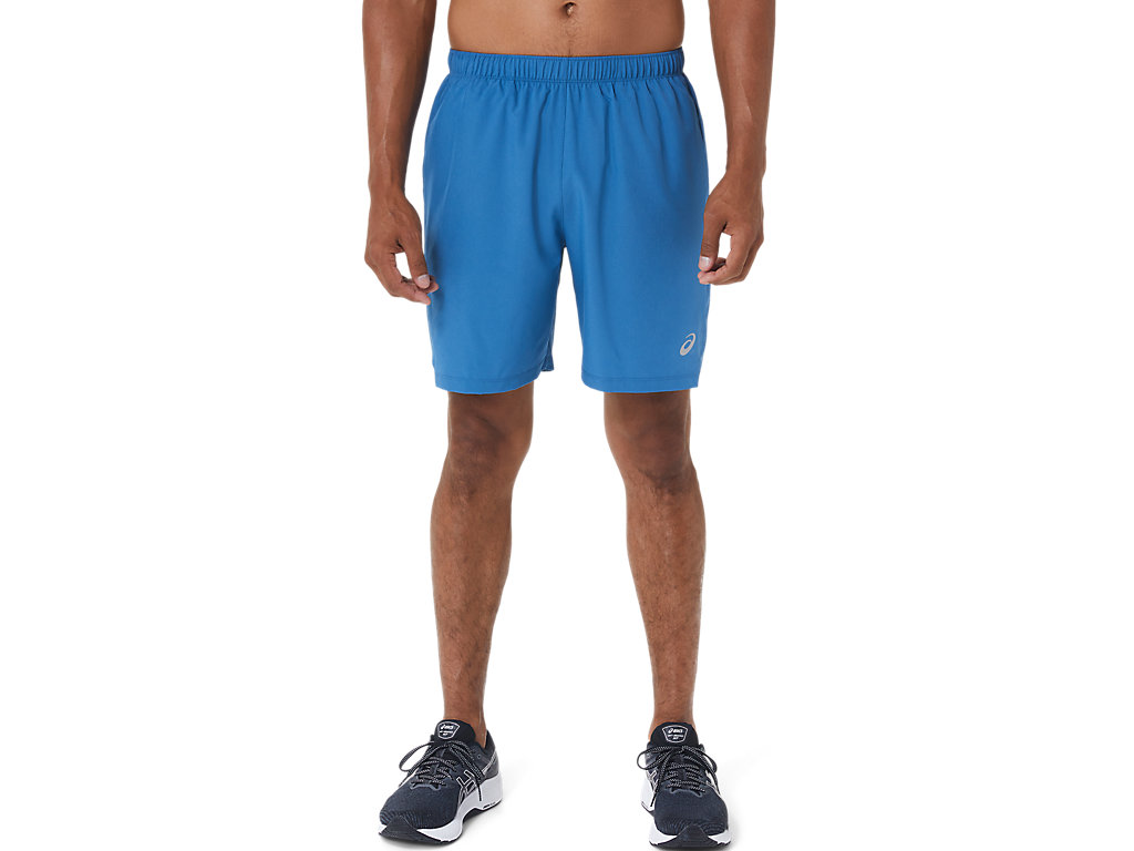 Men's Asics 7in 2 In 1 Shorts AZURE / Grey | 5049-UZKSV