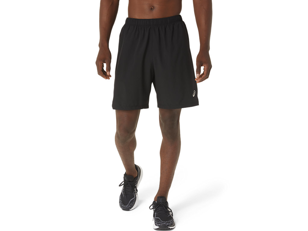 Men's Asics 7in 2 In 1 Shorts Black / Black | 6731-DIUOH