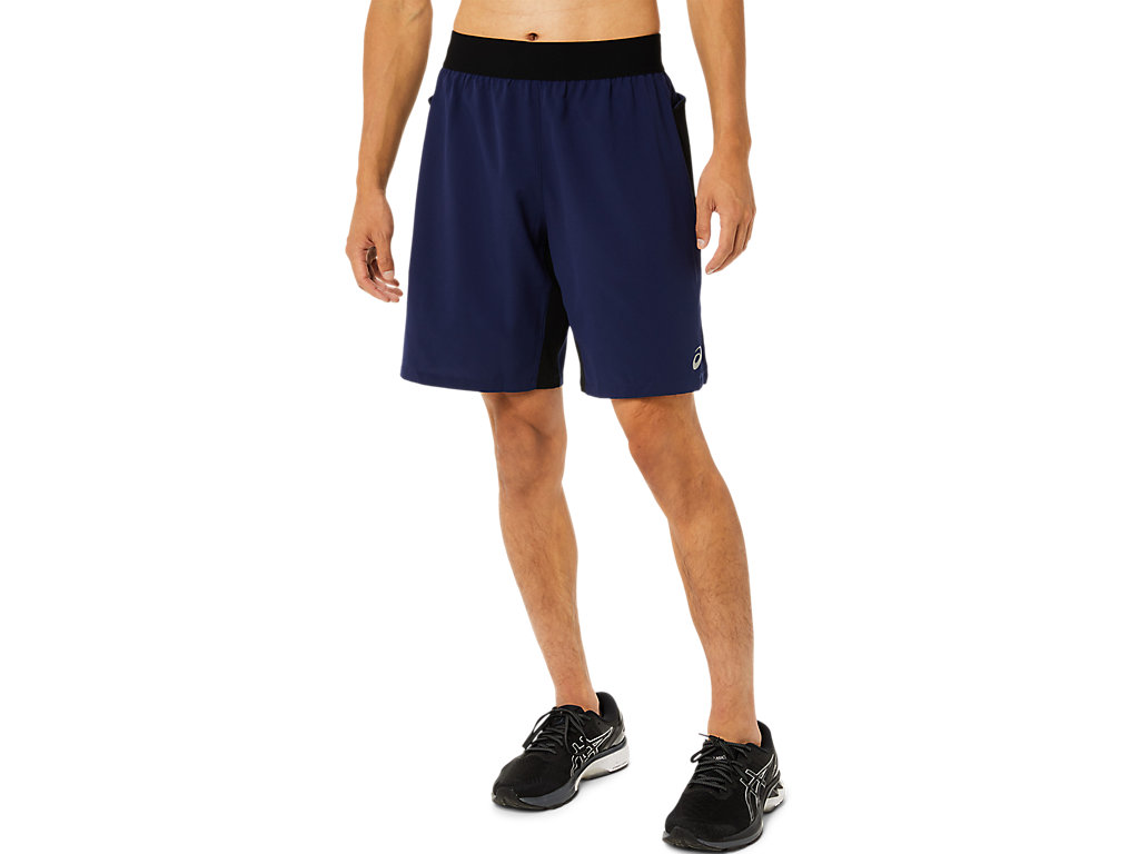 Men's Asics 9in Mixer Shorts Navy / Black | 1365-YIFDB