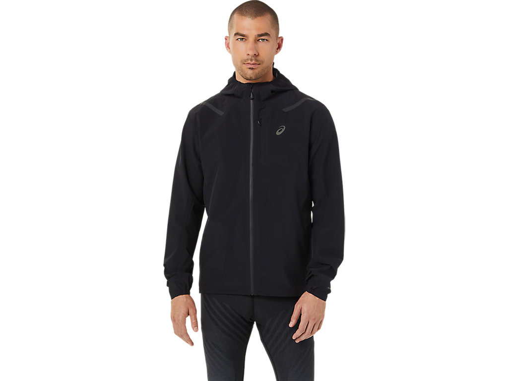 Men's Asics Accelerate Waterproof 2.0 Jackets Black | 7685-HGQXU