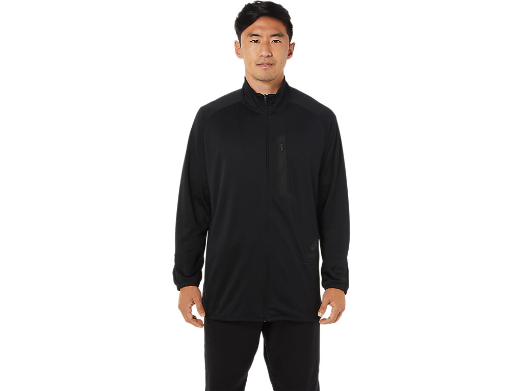 Men's Asics Actibreeze Jacquard Jackets Black | 7406-QCWBZ