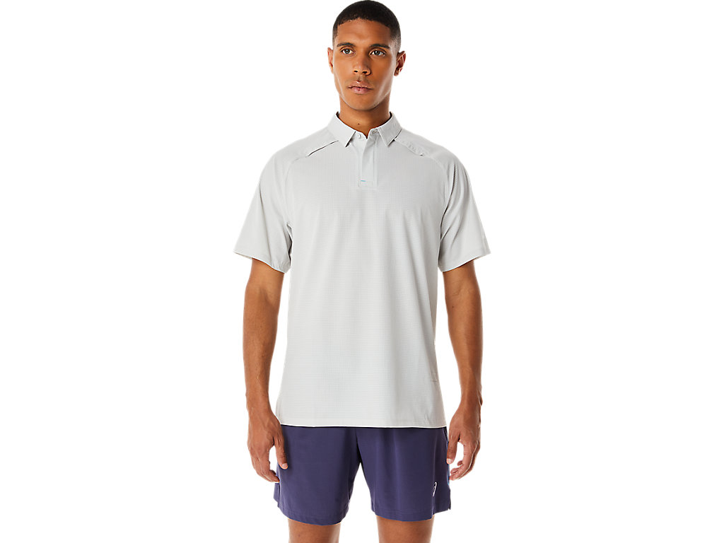 Men's Asics Actibreeze Jacquard T Shirts Grey | 8612-CQWOF