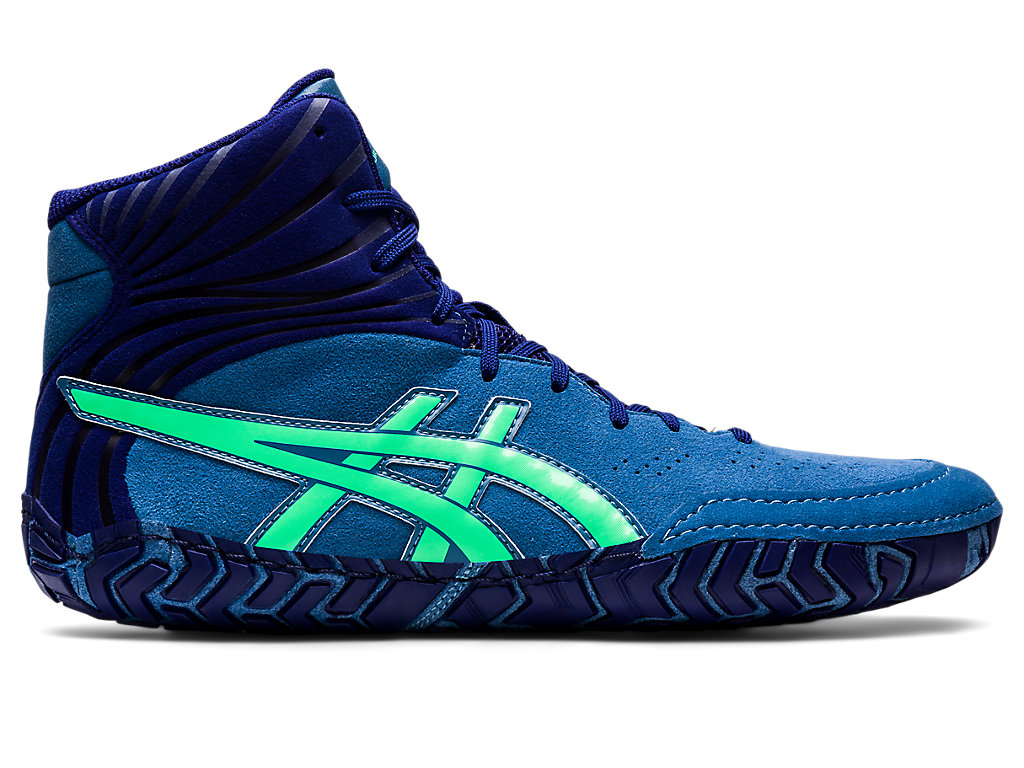 Men's Asics Aggressor 5 Wrestling Shoes AZURE | 0238-RXKCE