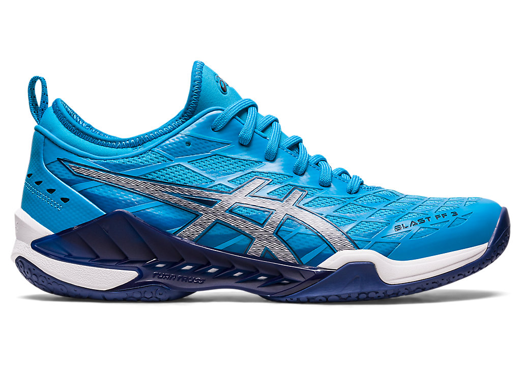 Men's Asics Blast Ff 3 Volleyball Shoes Blue / Indigo Blue | 2046-ZOPDS