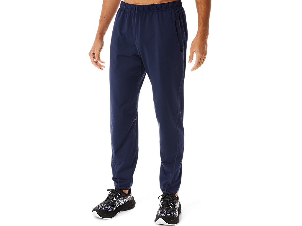 Men's Asics Brushed Knits Pants Dark Blue | 8106-VLECW