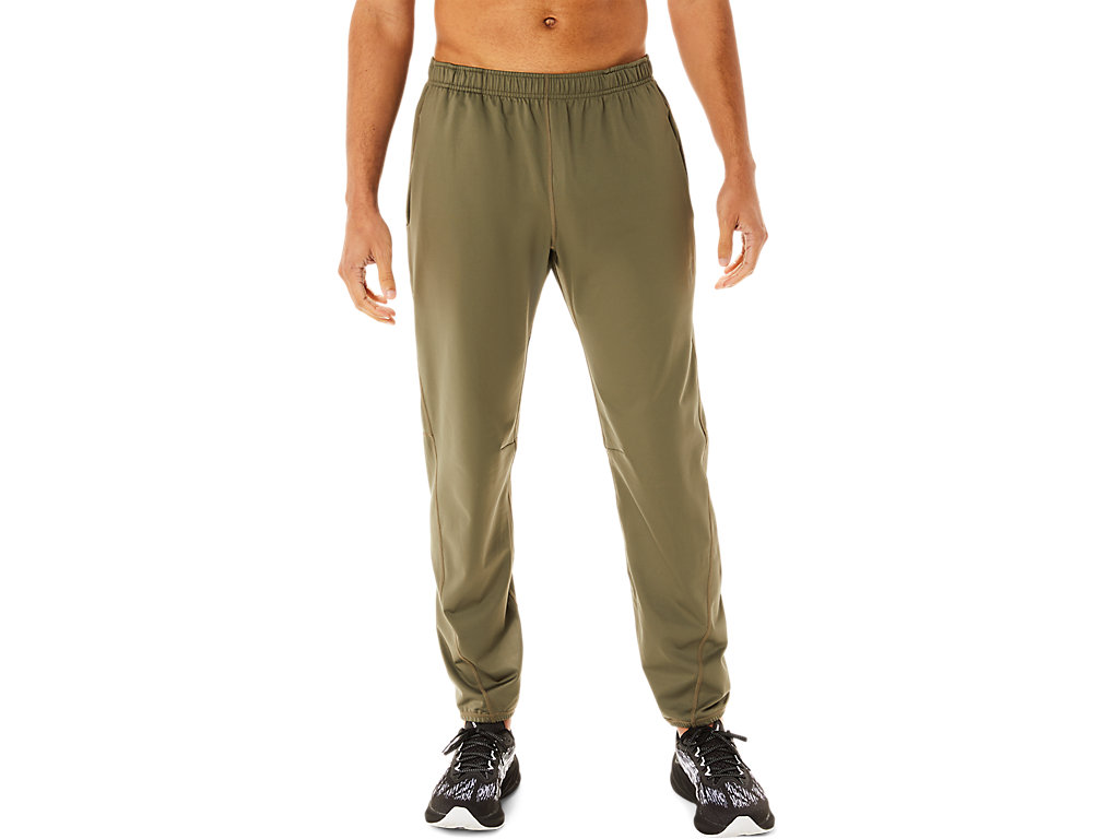 Men's Asics Brushed Knits Pants Green | 2596-JFHIO