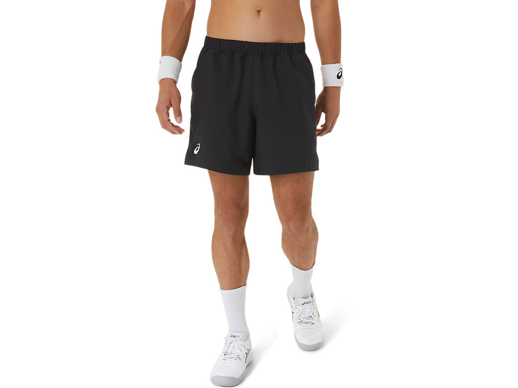 Men's Asics Court 7in Shorts Black | 1038-LOKCJ