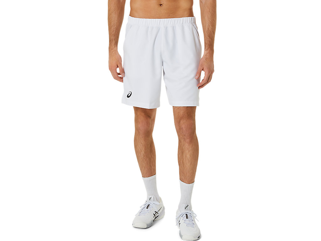 Men's Asics Court 9in Shorts White | 7163-VINFC