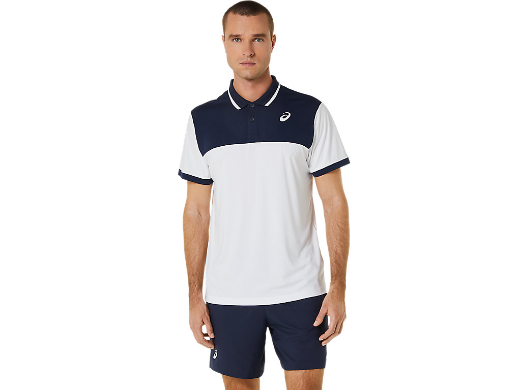 Men's Asics Court T Shirts White | 6897-MCGXQ