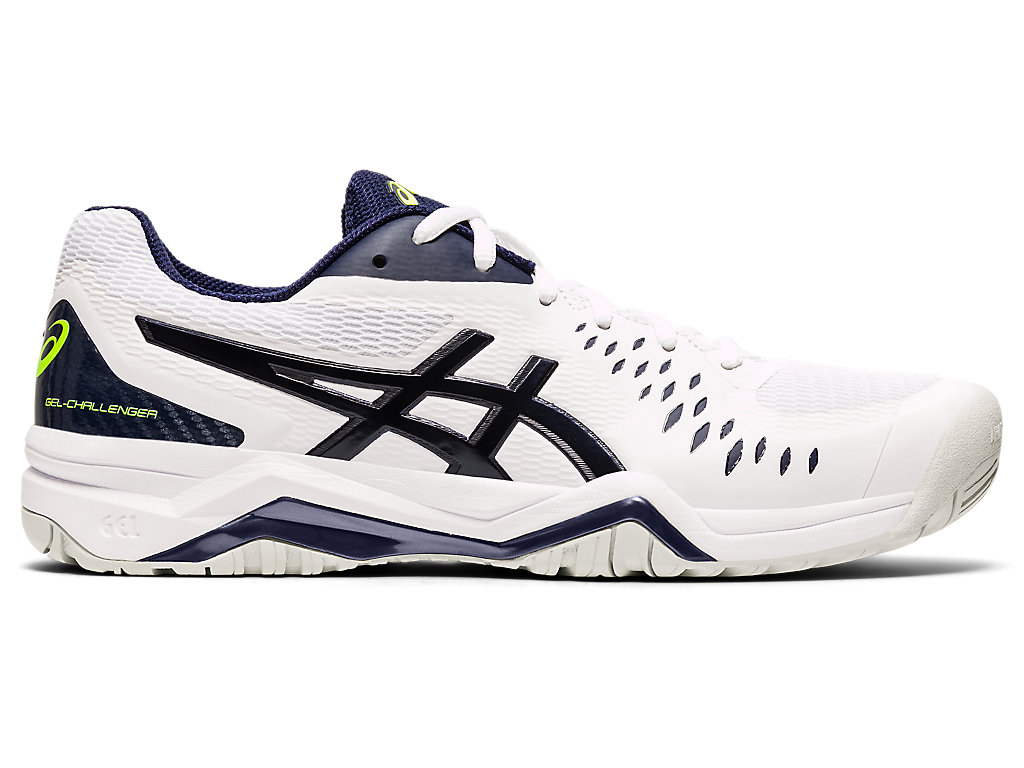 Men's Asics Gel-Challenger 12 Tennis Shoes White / Navy | 1746-TSWAU