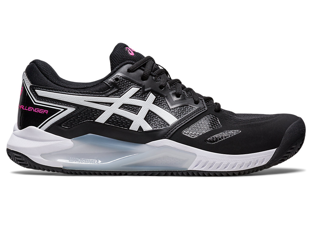 Men's Asics Gel-Challenger 13 Clay Tennis Shoes Black / Pink | 8260-VKTJX