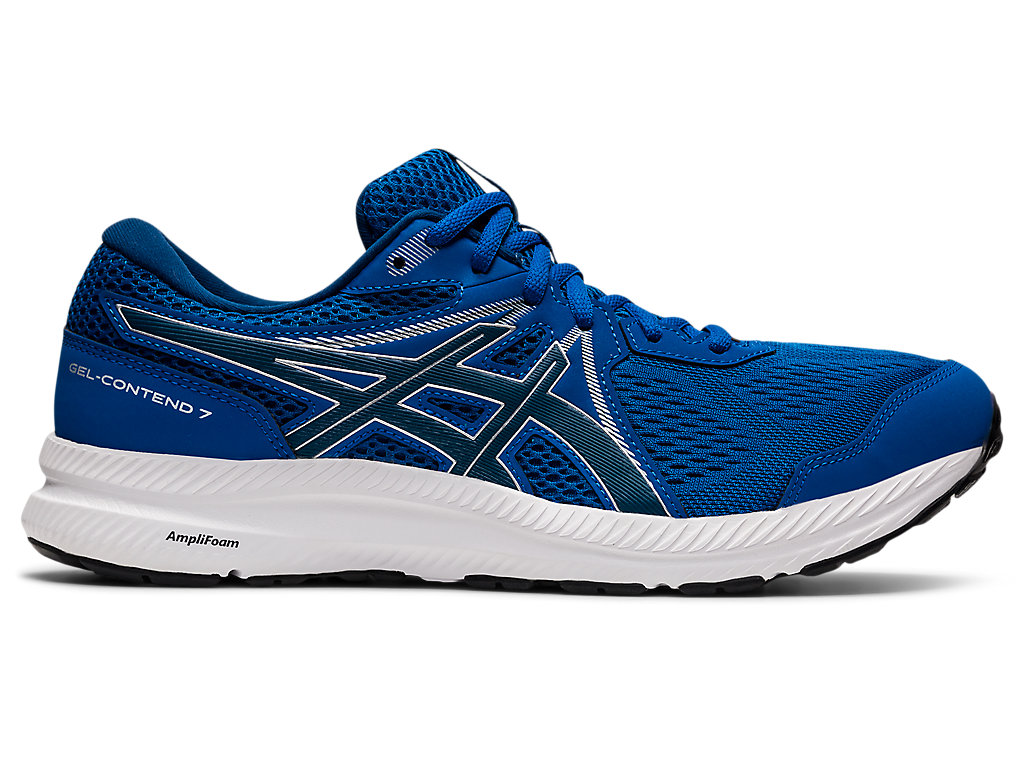 Men's Asics Gel-Contend 7 Walking Shoes Blue | 2371-HIEAF