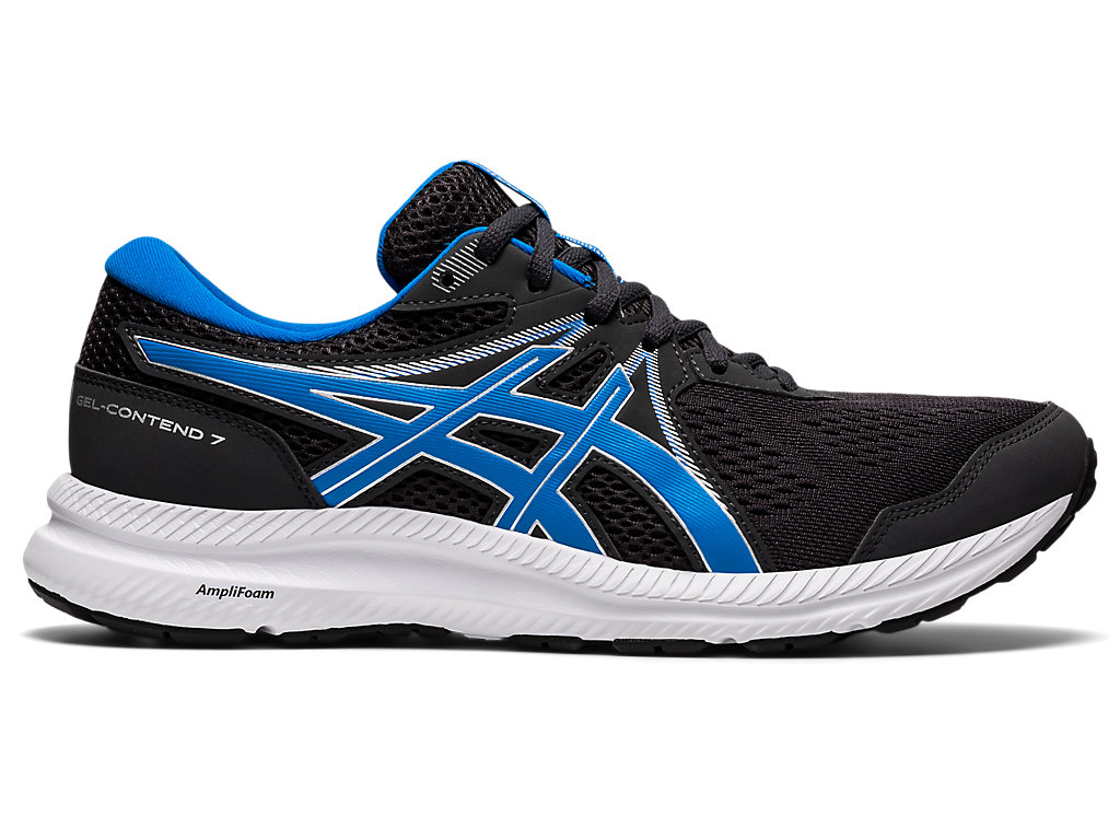 Men's Asics Gel-Contend 7 Walking Shoes Deep Grey / Blue | 3481-WDBNX