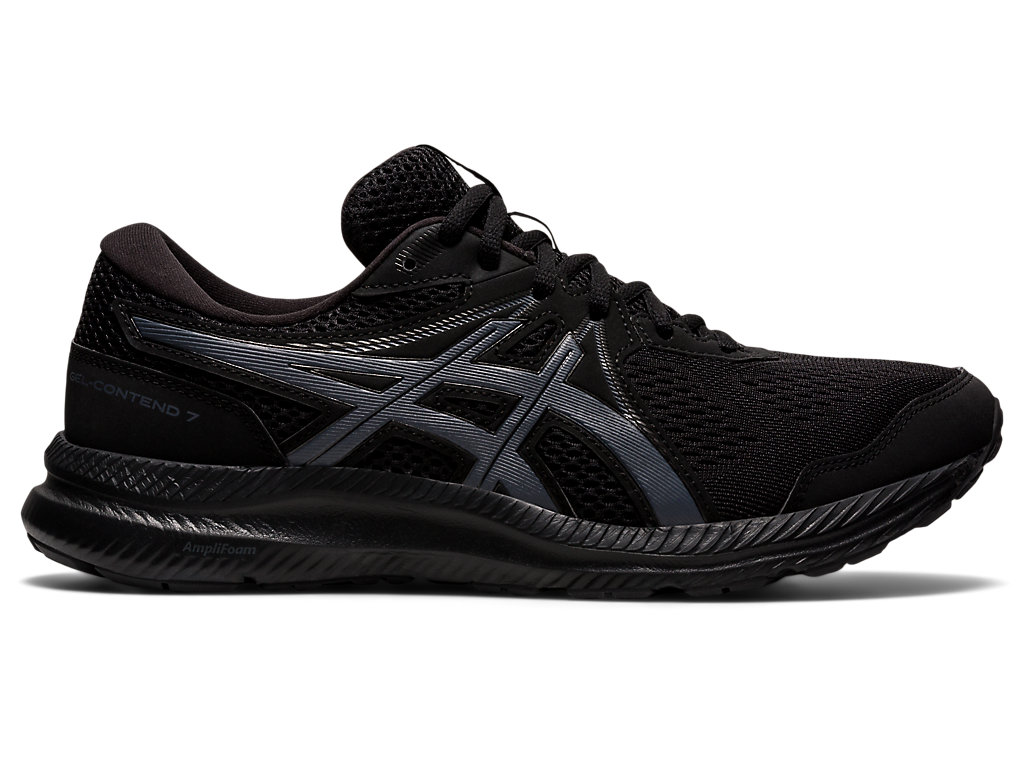 Men's Asics Gel-Contend 7 Walking Shoes Black / Grey | 4970-VXZOW