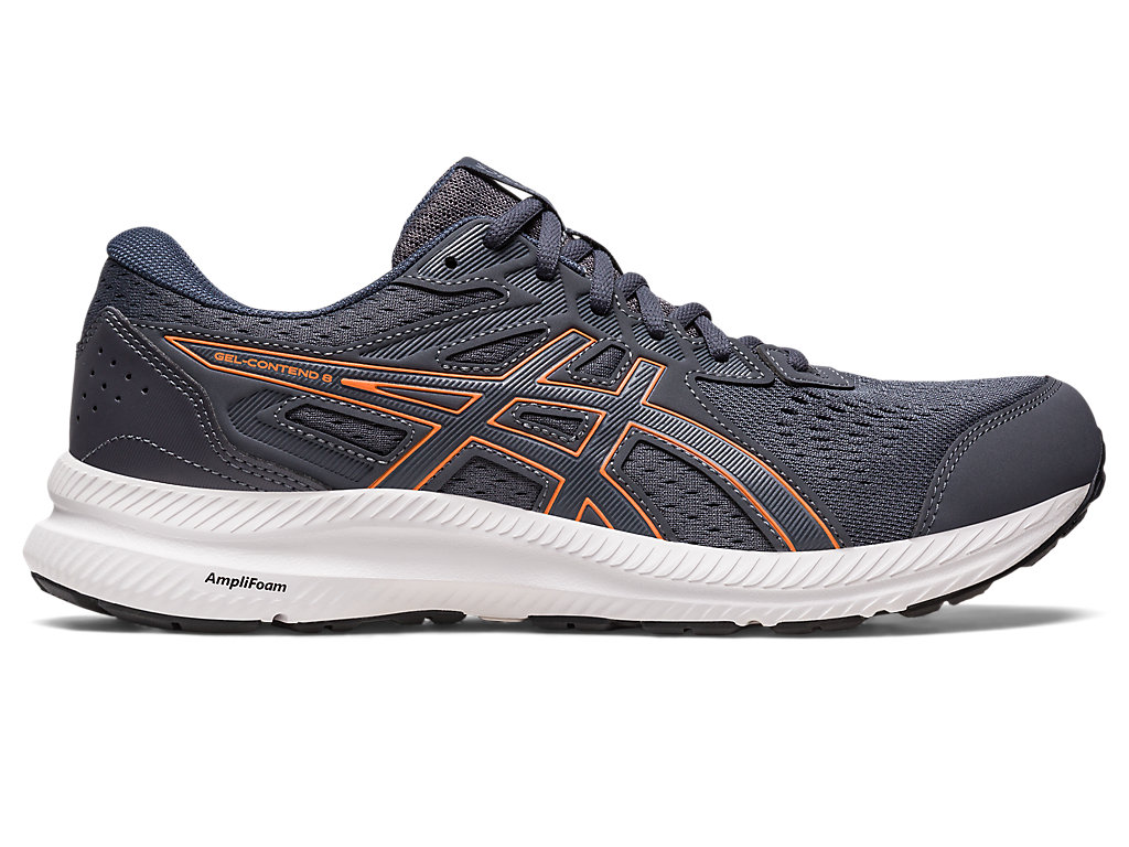 Men's Asics Gel-Contend 8 Extra Wide Running Shoes Grey | 1476-KXNJW