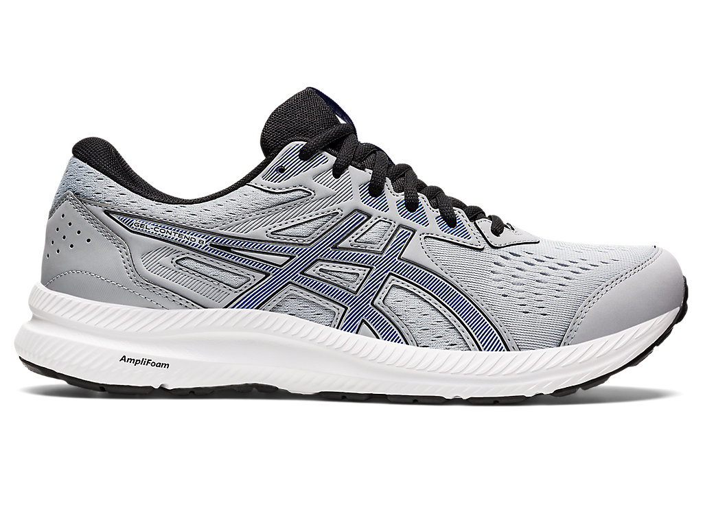 Men's Asics Gel-Contend 8 Extra Wide Running Shoes Grey / Blue | 4389-UKHJA