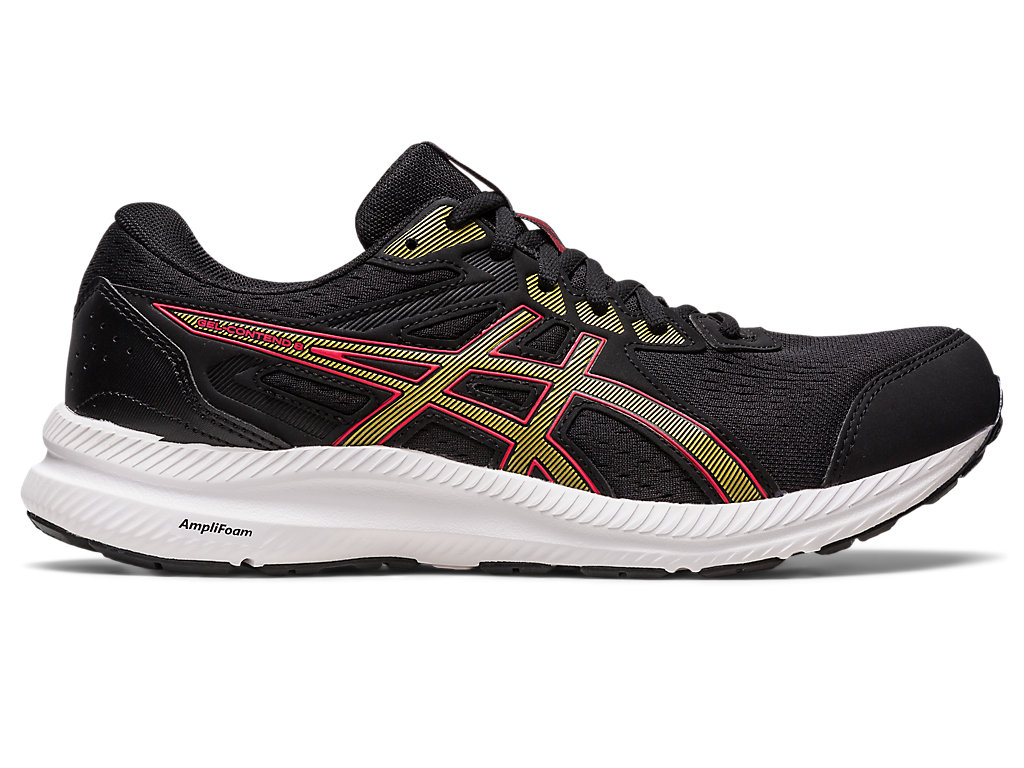 Men's Asics Gel-Contend 8 Running Shoes Black / Olive | 1520-EXZSD