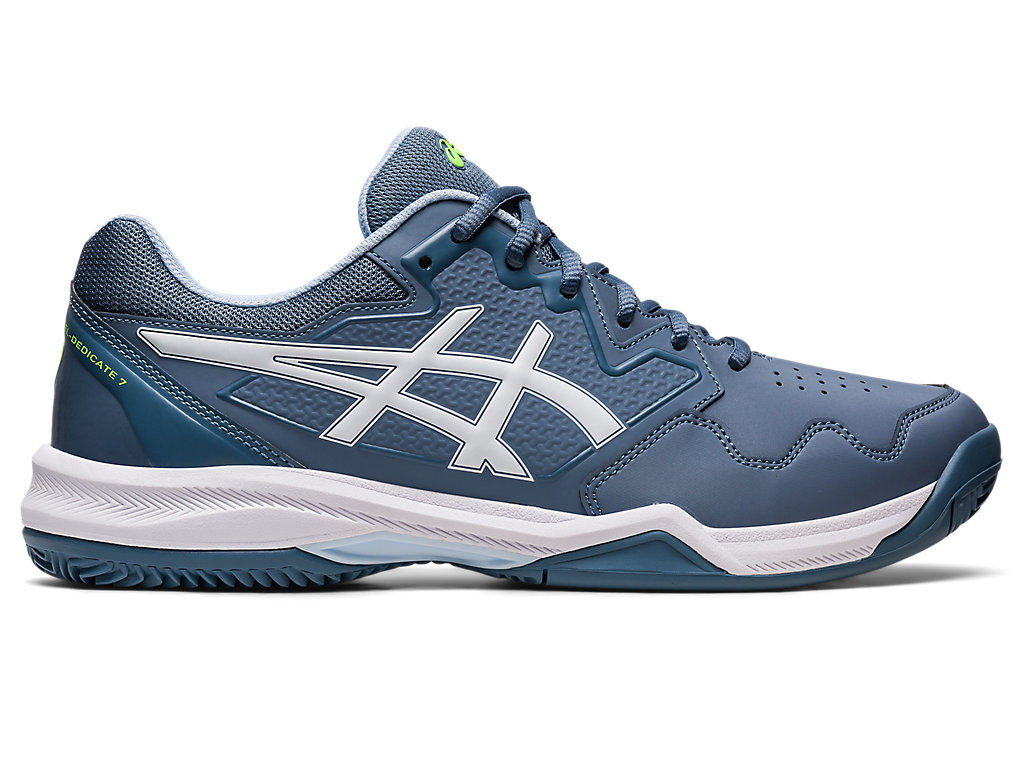 Men's Asics Gel-Dedicate 7 Clay Tennis Shoes Grey Blue / White | 5439-AQYJF