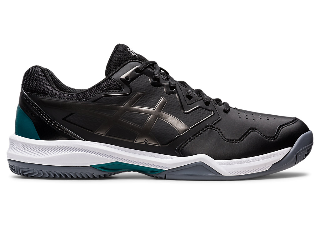 Men's Asics Gel-Dedicate 7 Clay Tennis Shoes Black / Grey | 9142-YOEVG