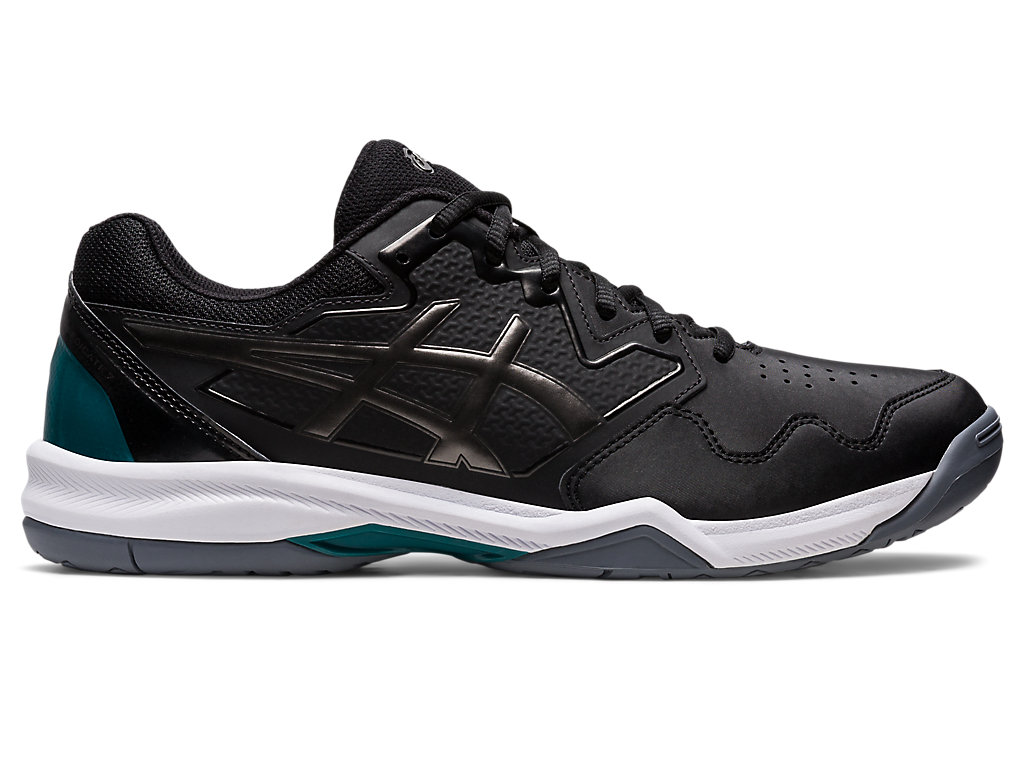 Men's Asics Gel-Dedicate 7 Tennis Shoes Black / Grey | 2381-NMDZH