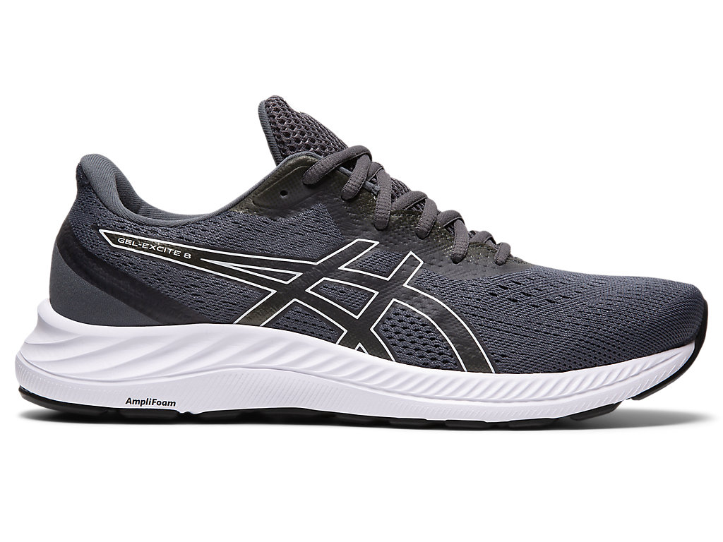 Men's Asics Gel-Excite 8 (4E) Walking Shoes Grey / White | 2853-JFPEV