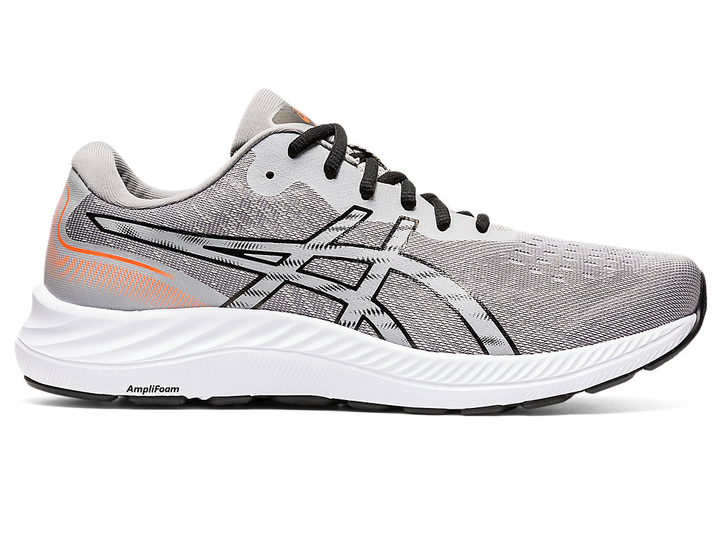 Men's Asics Gel-Excite 9 Extra Wide Walking Shoes Grey / Black | 4895-DONHQ