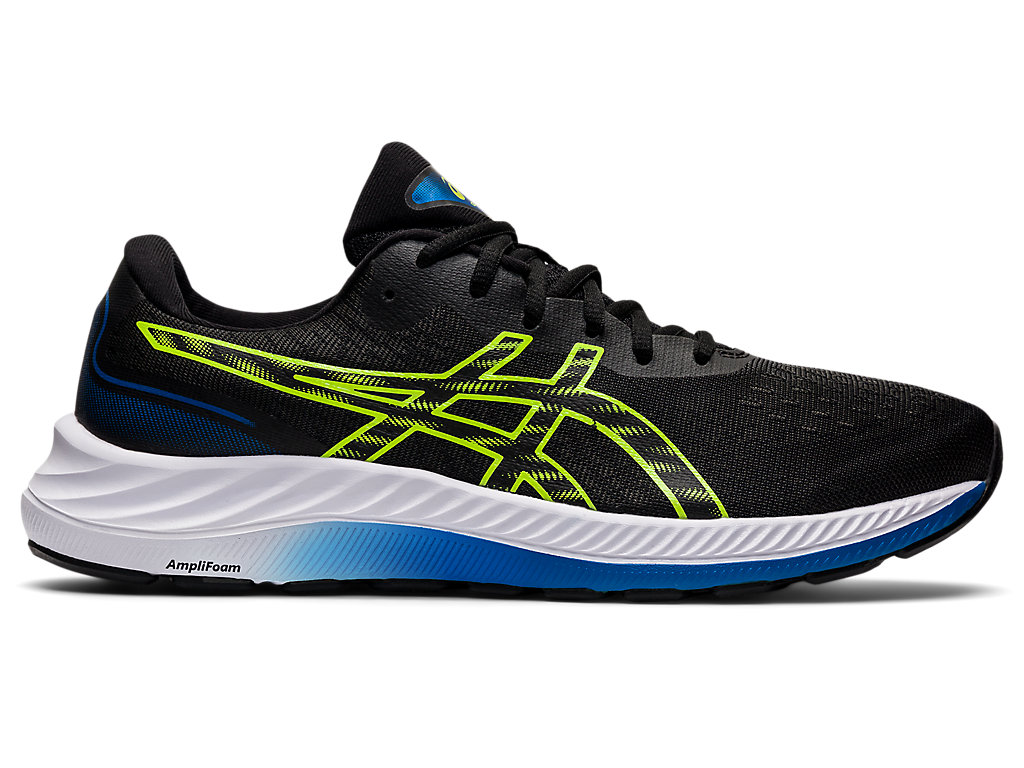 Men's Asics Gel-Excite 9 Walking Shoes Black / Green | 2879-IBGAX