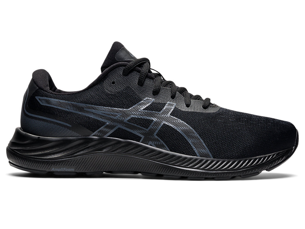 Men's Asics Gel-Excite 9 Walking Shoes Black / Grey | 5264-WKLQU