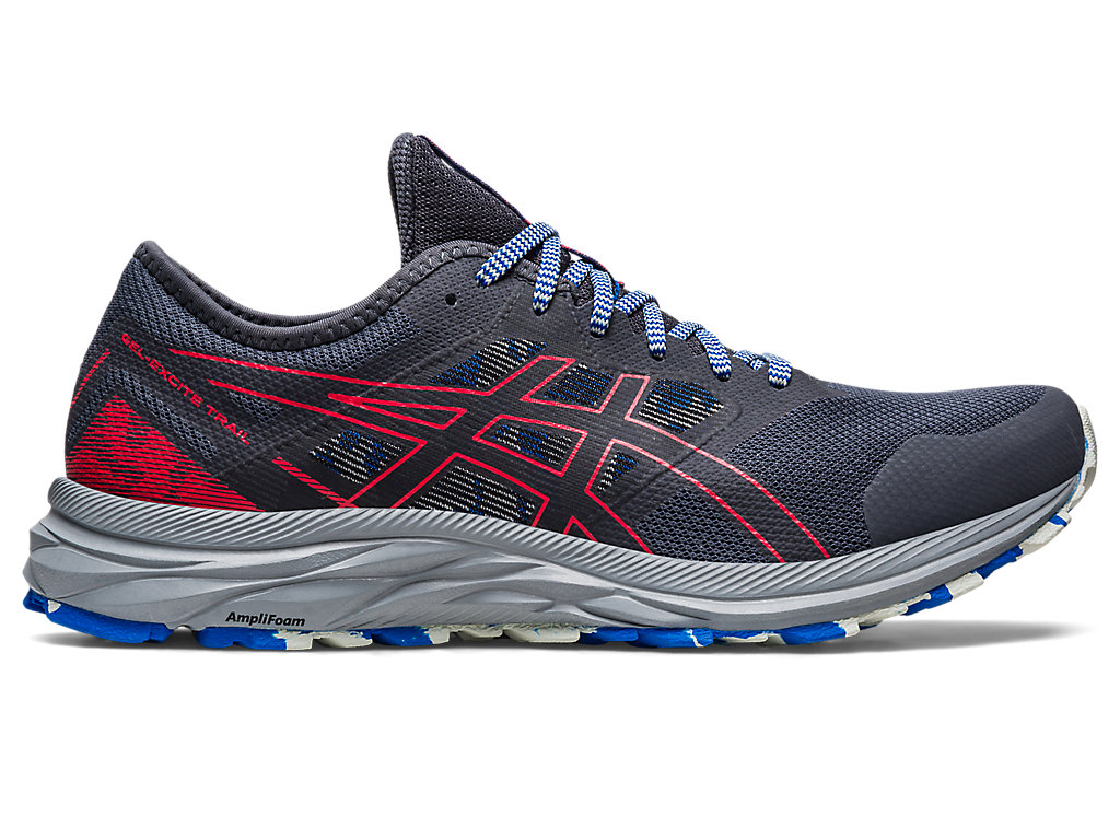 Men's Asics Gel-Excite Trail Running Shoes Grey / Red | 0743-SBTXR