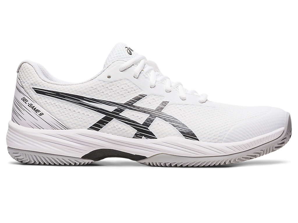 Men's Asics Gel-Game 9 Clay/Oc Tennis Shoes White / Black | 5208-MBRHL