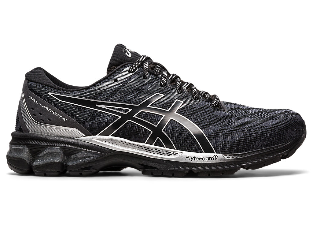 Men's Asics Gel-Jadeite Running Shoes Black / Silver | 8712-SLOWI