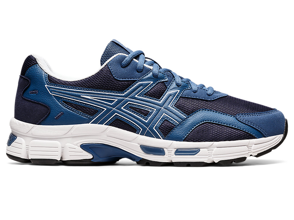 Men's Asics Gel-Jog Mc Walking Shoes Navy / Dark Grey | 8740-ICAQX