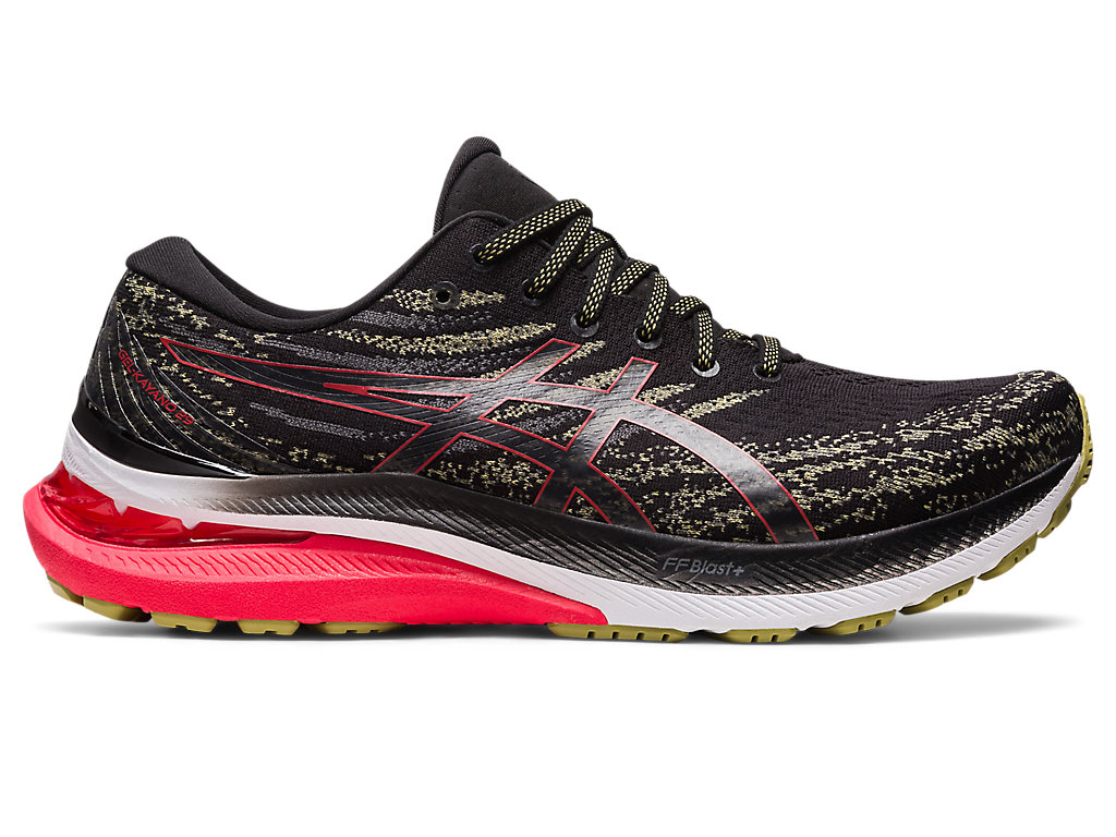 Men's Asics Gel-Kayano 29 Running Shoes Black / Red | 4170-WSYOV